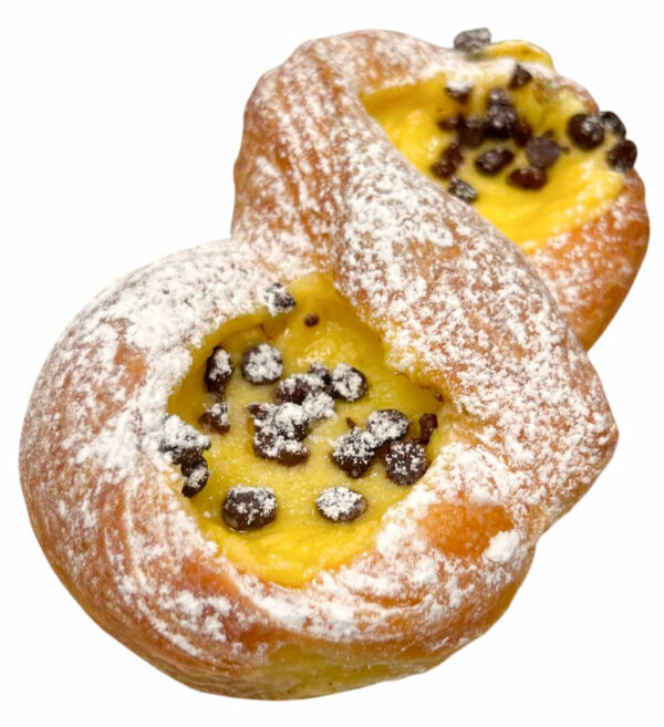 CREMA COTTA CON GOCCE DI CIOCCOLATO